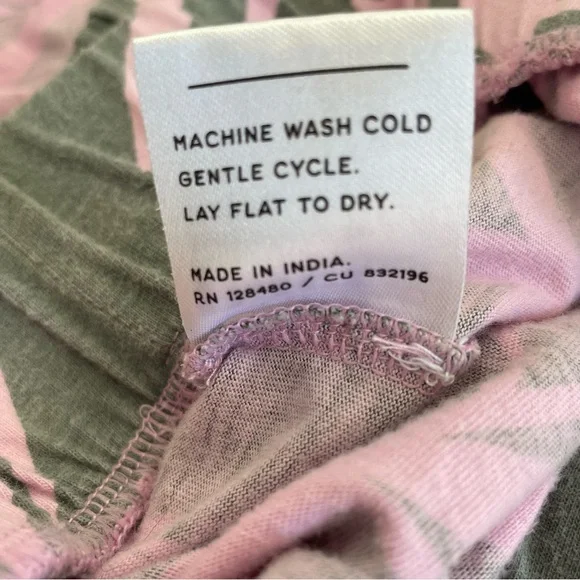 Pact Organic Cotton Floral Lounge Set Kimono Top + Pants | Size M/L & L - Picture 5 of 5